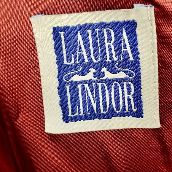 Women's Vintage Red Cashmere Blazer Laura Lindor - Picture 7 of 11